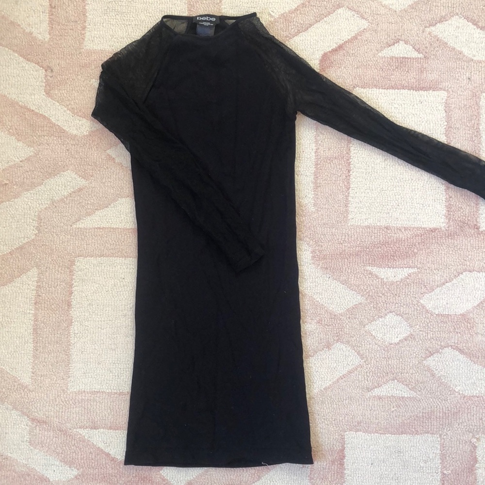 Black bodycon dress